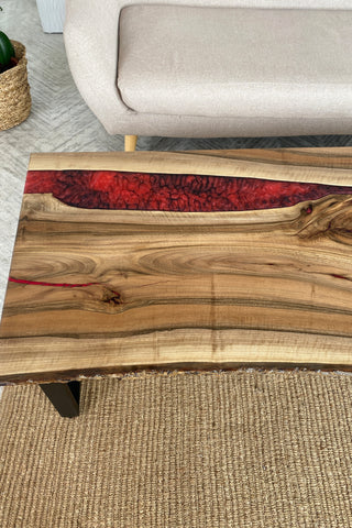 Walnut Resin Coffee Table