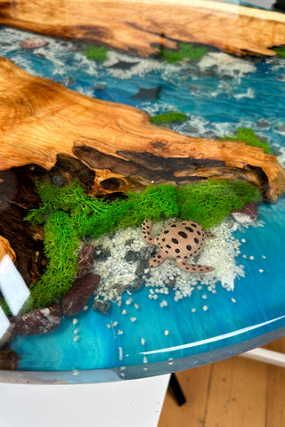 Round Epoxy Dining Table