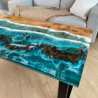 Strandtisch aus Epoxidharz