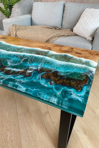 Epoxy Beach Table