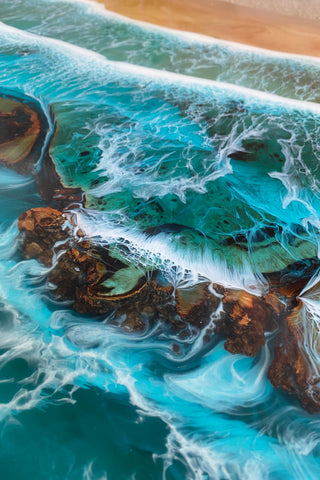 Epoxy Beach Table