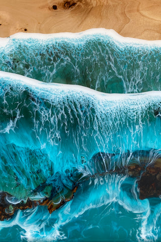 Epoxy Beach Table