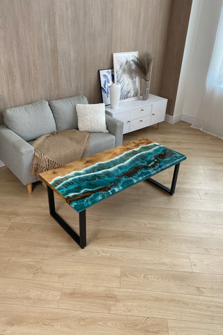 Epoxy Beach Table