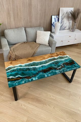 Epoxy Beach Table