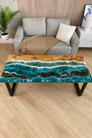 Epoxy Beach Table