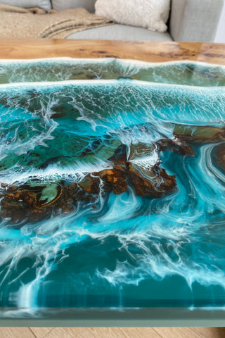 Epoxy Beach Table