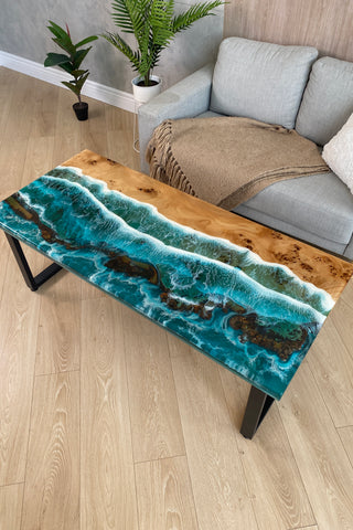 Epoxy Beach Table