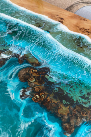 Epoxy Beach Table