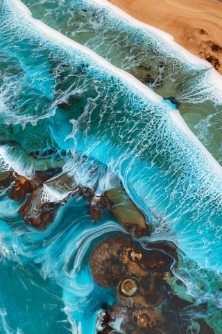 Epoxy Beach Table