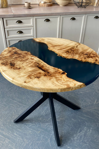 Custom Round Epoxy Dining Table