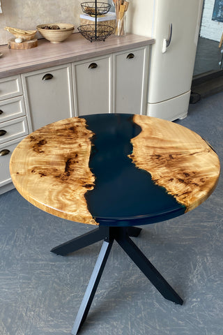 Custom Round Epoxy Dining Table