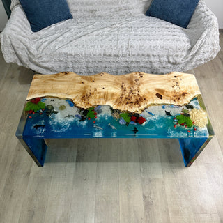 Couchtisch mit Aquarium-Design