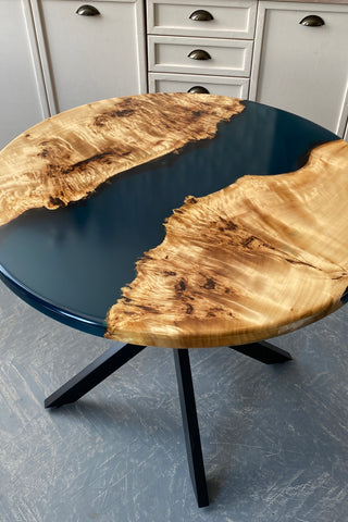 Custom Round Epoxy Dining Table