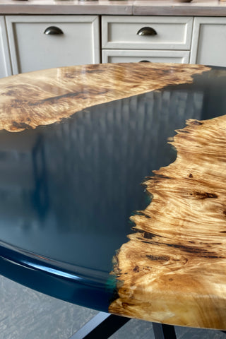 Custom Round Epoxy Dining Table