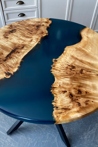 Custom Round Epoxy Dining Table