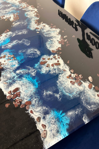 Black Epoxy River Dining Table