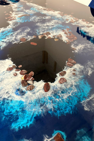 Black Epoxy River Dining Table