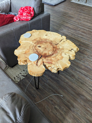 Maple Wood Slice Coffee Table