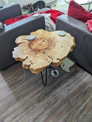 Maple Wood Slice Coffee Table