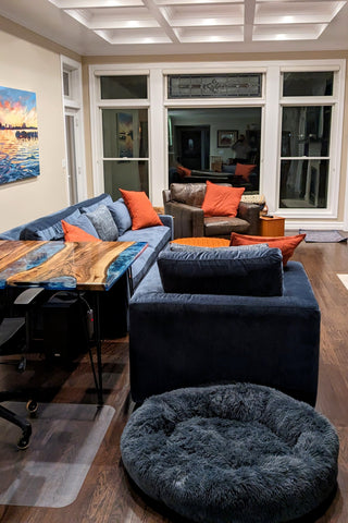 Custom Epoxy Square Table