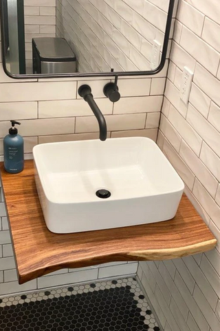 Solid wood bathroom vanities table tops