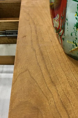Anrichte aus schwarzem Walnussholz und Epoxidharz