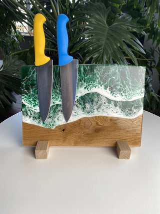 Messerhalter aus Holzharz
