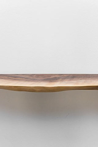 Live Edge Wood Slab Shelf