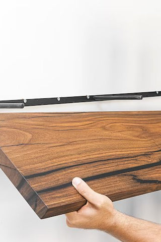 Live Edge Wood Slab Shelf