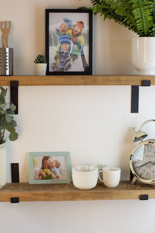 Rustic Shelves for Wall Set of 2