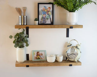 Rustic Shelves for Wall Set of 2