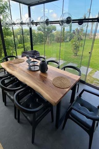 Natural Wooden Dining Table