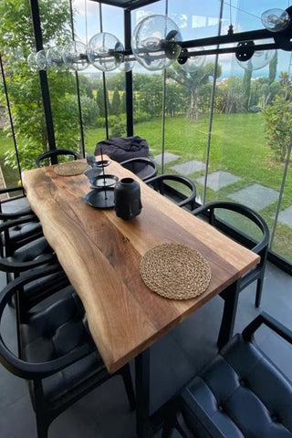 Natural Wooden Dining Table