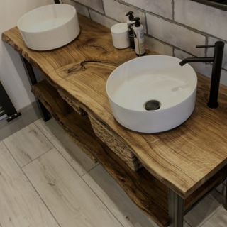 Solid Wood Bathroom Floating Vanity Tops