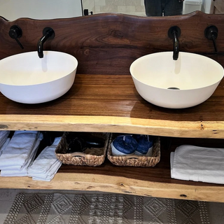 Solid wood bathroom vanities table tops
