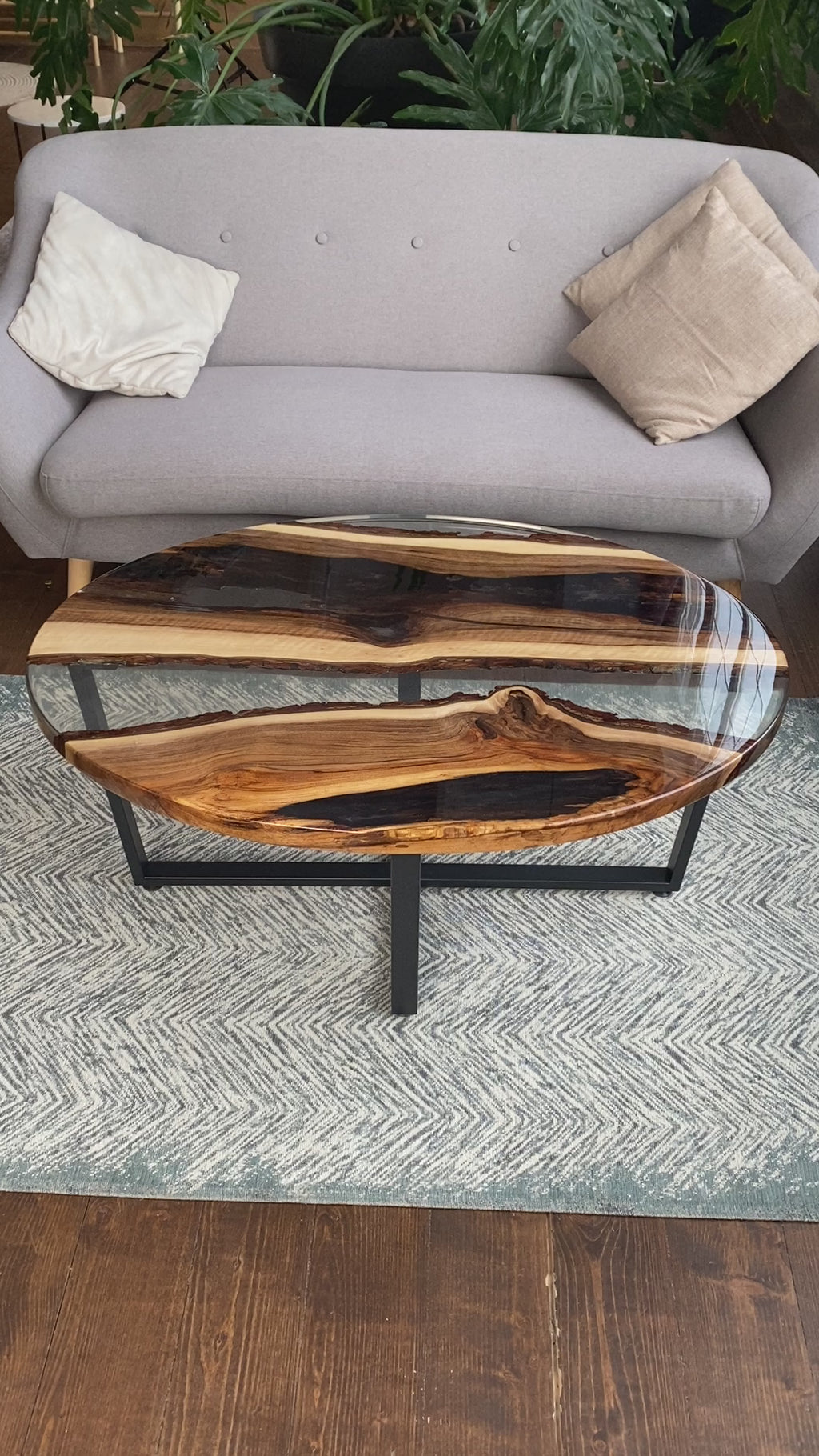 Clear Epoxy Coffee Table