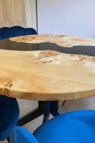 Runder Epoxid-River-Tisch
