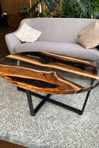 Clear Epoxy Table