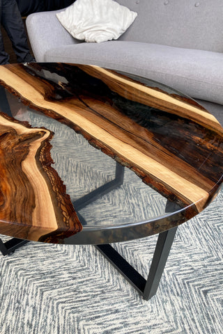 Clear Epoxy Table