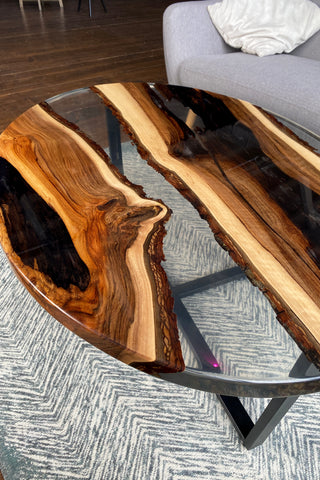Clear Epoxy Table