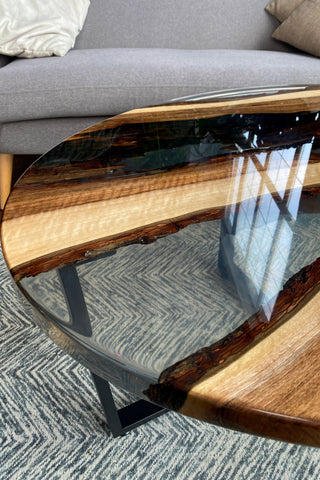 Clear Epoxy Table
