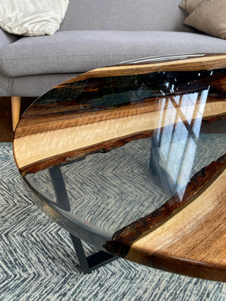 Clear Epoxy Table