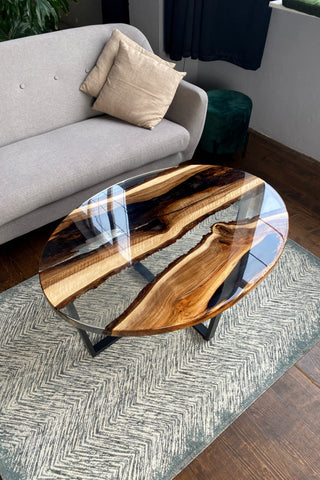 Clear Epoxy Table