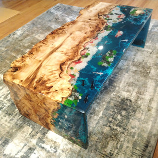 3D-Fisch-Epoxidharz-Tisch