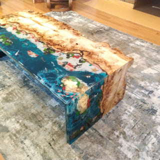 3D-Fisch-Epoxidharz-Tisch