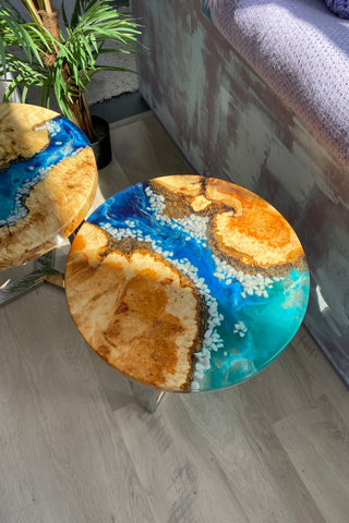 Set of 2 Epoxy Resin Tables