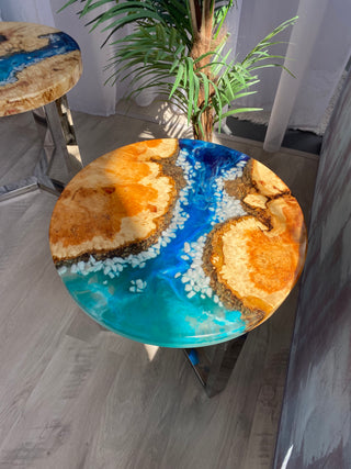 Set of 2 Epoxy Resin Tables