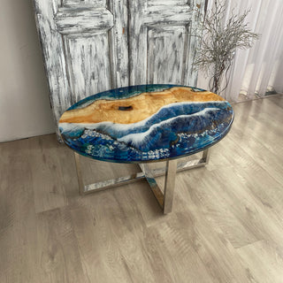 Ovaler Couchtisch