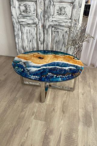Ovaler Couchtisch