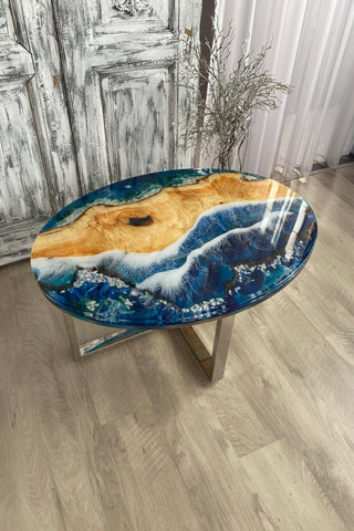 Ovaler Couchtisch